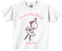 Personalized Big Sister Shirt Style B
