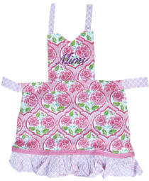 Personalized Sunset Floral Pattern Apron
