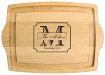 Personalized Cutting Boards | Farmhouse Carver with Handles 