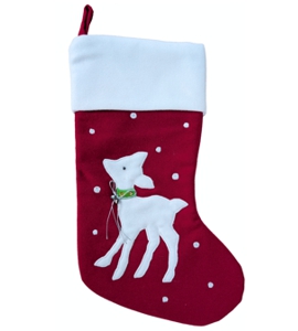 Personalized Felt Lamb Christmas Stocking