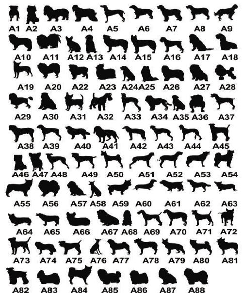 Dog Silhouette Designs