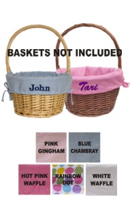 Personalized Easter Basket Liners