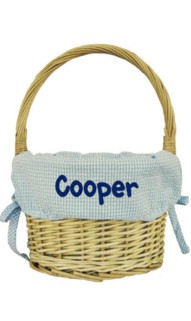 Blue Medium Easter Basket