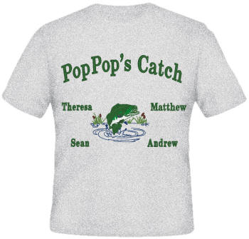 Catch Embroidered Family Shirt