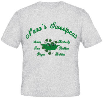 Sweetpeas Embroidered Family Shirt