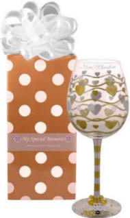Personalized Bride to Be Wine Glass with Charm
