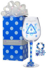 Mazel Tov Wine Glass