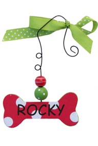 Personalized Ornament Dog Bone