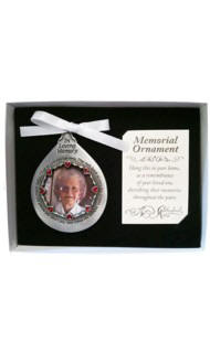 Personalized Those We Love Tear Shaped Photo Ornament