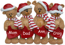 4 Bears Christmas Decoration