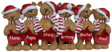 6 Bears Christmas Decoration
