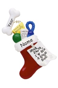 Personalized Dog Christmas Ornament