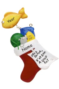 Personalized Cat Christmas Ornament