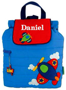 Airplane Quilted Kids Backpack