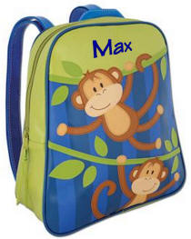 Personalized Monkey Backpack