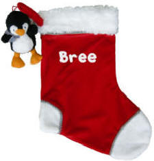 Penguin First Christmas Stocking
