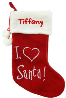 I (Heart) Santa Christmas Stocking