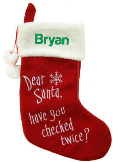 Dear Santa Christmas Stocking
