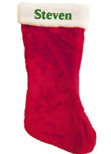 20 in. Plush Christmas Stocking