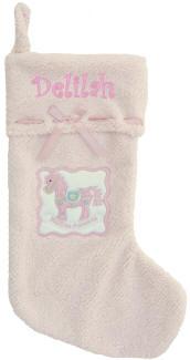 Pink My First Personalized  Christmas Stocking