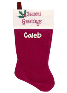 Seasons Greetings Stocking