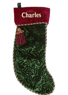 Luxurious Christmas Velvet Stocking
