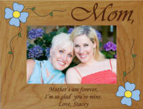 Personalized Mother's are Forever Flower Photo Frame