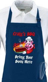 Personalized Bring Your Buns here BBQ Apron