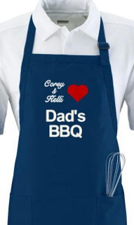 Personalized Love Dad's BBQ Apron