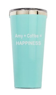 Personalized 16oz. Gloss Turquoise Tumbler