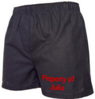 Black Personalized Cotton Boxer Shorts