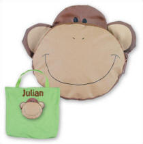 Personalized Monkey Tiny Tote