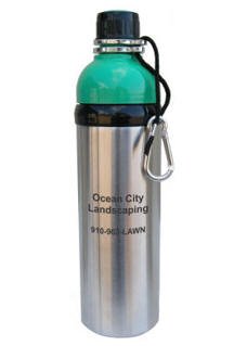 Personalized Green Stainless Steel Water Bottle