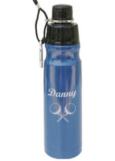 Personalized Blue Stainless Steel Water Bottle