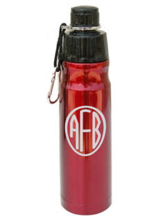 Personalized Red Stainless Steel Water Bottle