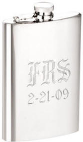 9 oz. Mirror Finish Flask