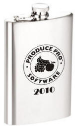 9 oz Mirror Finish Photo or Logo Flask