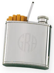 2 oz. Cigarette Holder Flask
