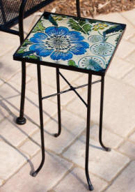 Poppy Paradise Square Garden Table