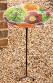 Summer Splash Garden Birdbath Stake