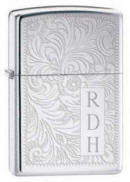 Venetian High Polished Chrome Zippo Lighter