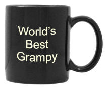 Personalized Black 15 oz. El Grande Coffee Mug