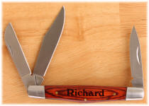 Personalized Wood Handled Jackknife