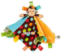 TAGGGIES Dazzle Dots Monkey Character Blanket