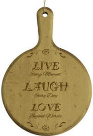 Personalized Live Laugh Love Circle Board