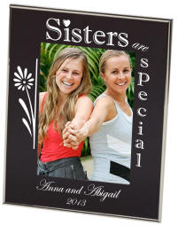 Sisters Black Newton Photo Frame