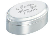 Engraved Oval Keepsake Box