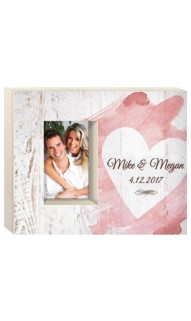 Personalized Watercolor Heart Frame