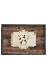 Personalized Rustic Tray