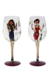 Women Wining Wine Glass